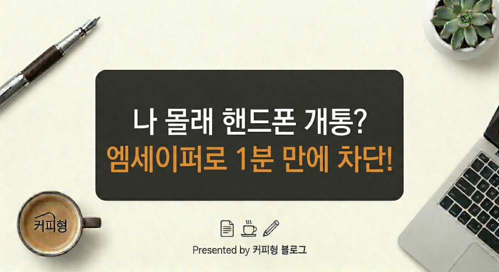 명의보호 엠세이퍼 설명 커피형 블로그 썸네일 이미지