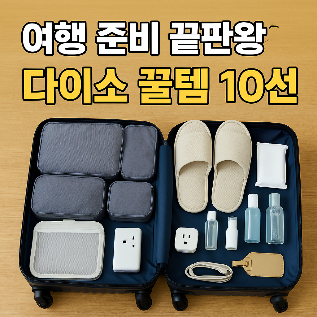 여행 준비 끝판왕] 다이소 여행용품 추천 BEST 10