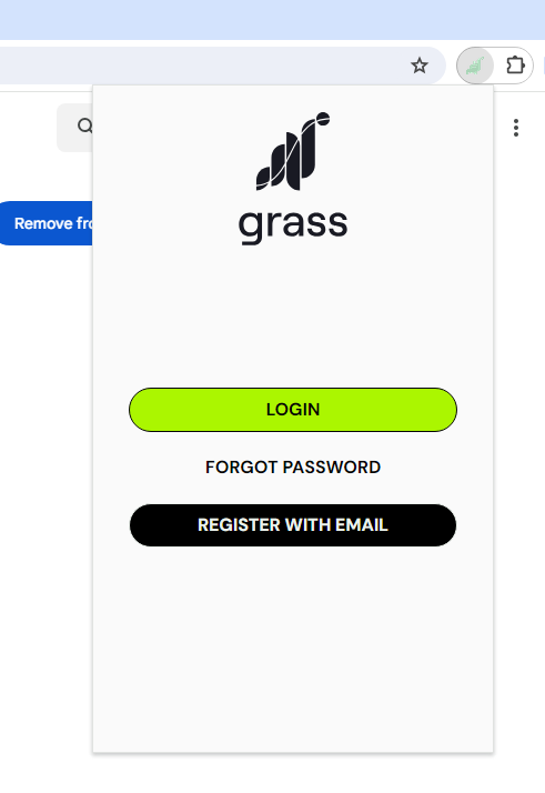 grass chrome extention 그래스 코인 잔디 크롬 확장 프로그램 로그인 login