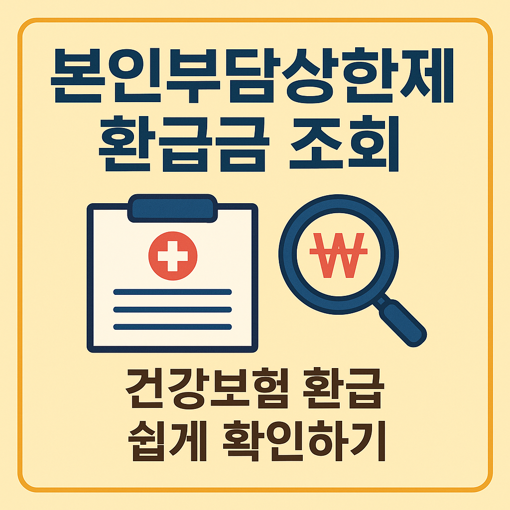 본인부담상한제 환급금 조회 방법