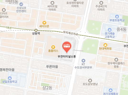 부천터미널 위치-지도