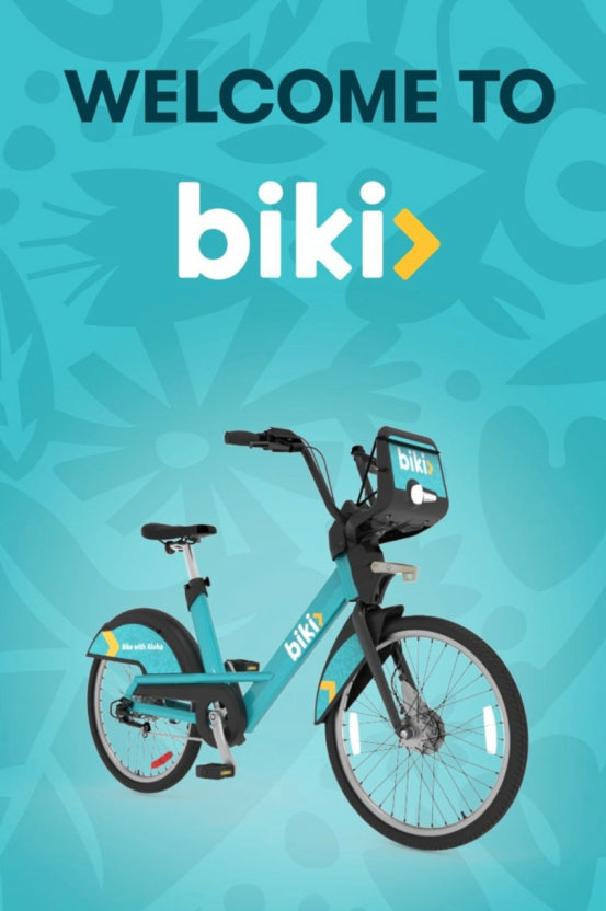 하와이-공유-자전거-비키-포스터