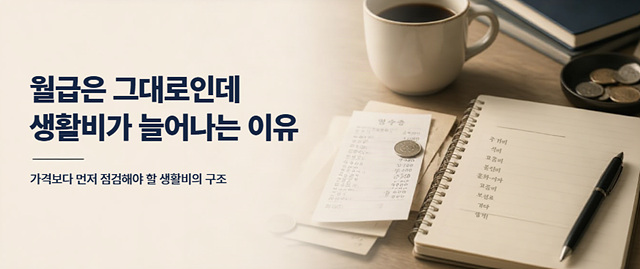 월급은 그대로인데 생활비가 늘어나는 이유