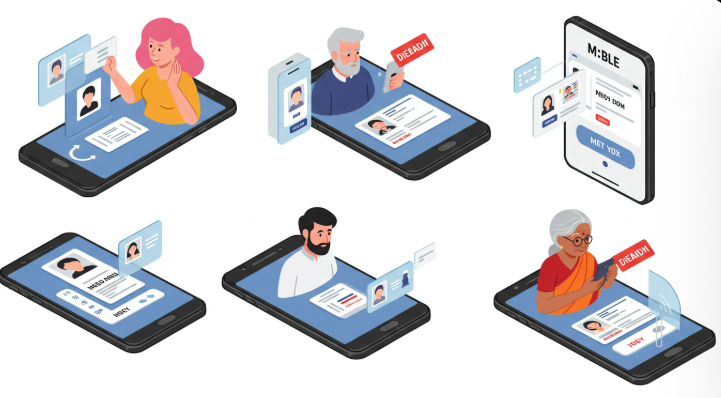 모바일 신분증 만드는 모습