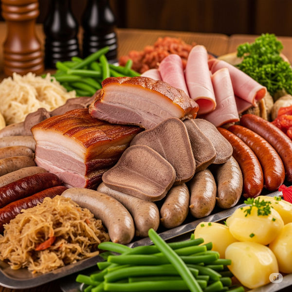 전통 음식 베르너 플래터(Berner Platte)