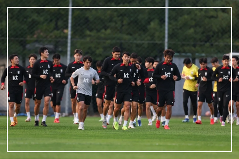 대표팀 실외 훈련 이미지