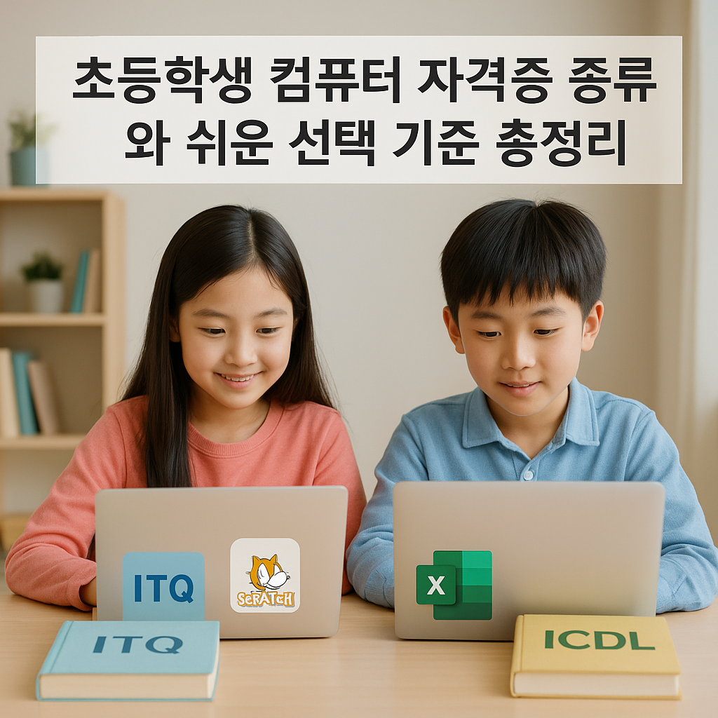 초등학생 컴퓨터 자격증 종류와 쉬운 선택 기준 총정리