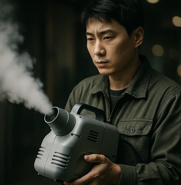 조용하고 간편한 도시의 암살자, '전기 연막기'