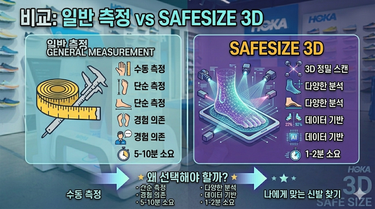 일반측정 vs Safe size 3d