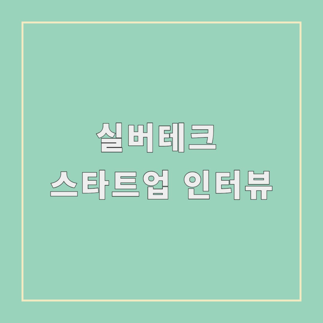 실버테크 스타트업 인터뷰: 현장의 목소리와 혁신 사례