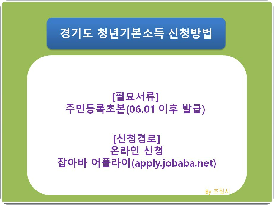 청년기본소득-신청방법