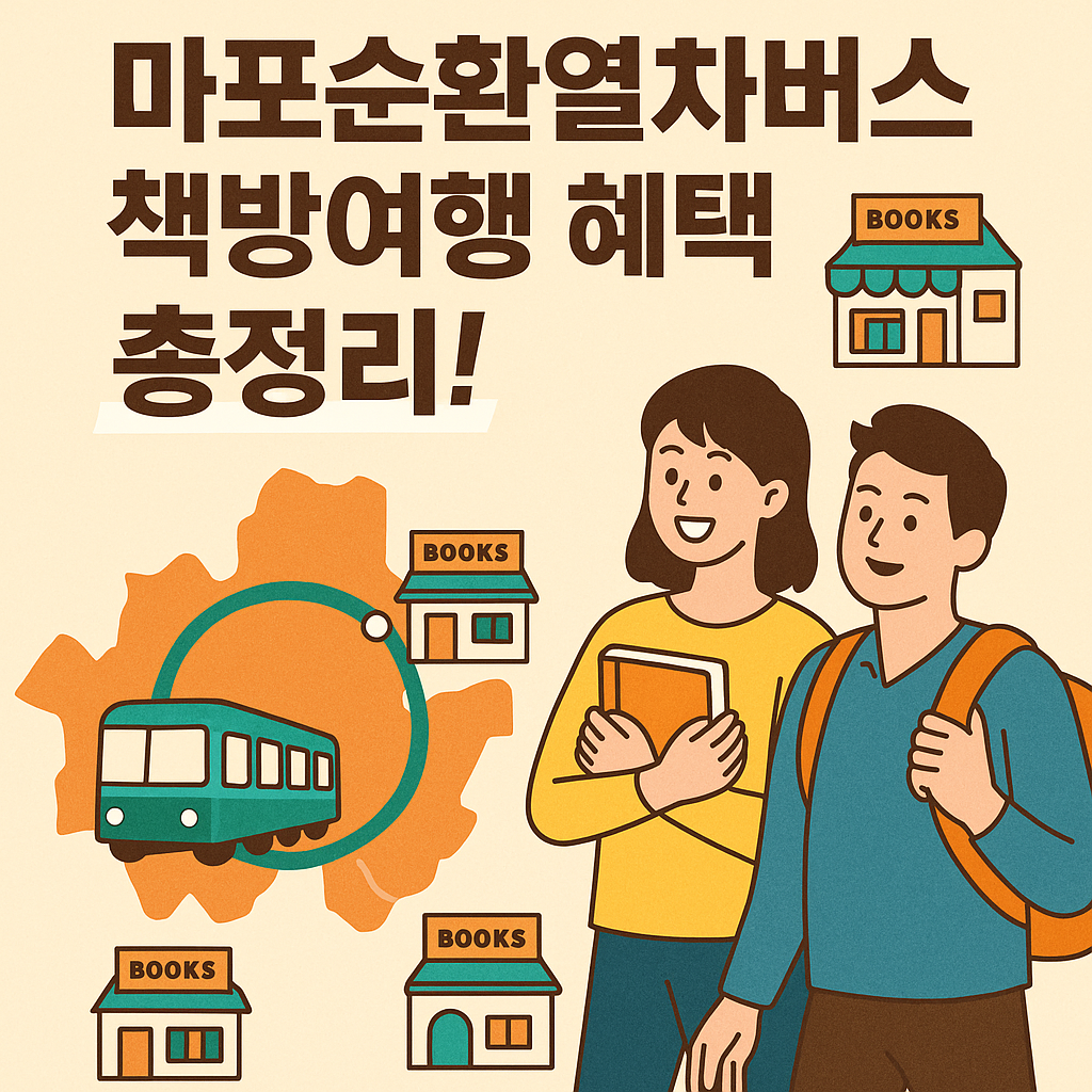 마포순환열차버스 책방여행 혜택 총정리!