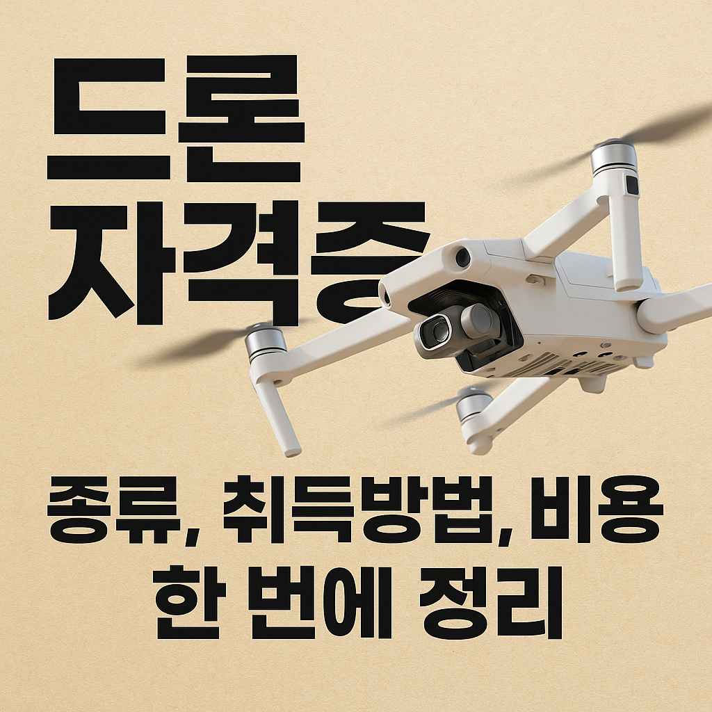 드론 자격증 완벽 가이드 종류, 취득방법, 비용 한 번에 정리