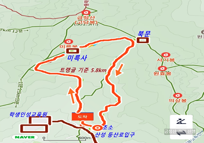 금정산 가벼운 코스