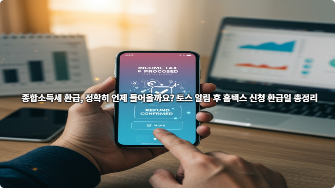 종합소득세 환급, 정확히 언제 들어올까요? 토스 알림 후 홈택스 신청 환급일 총정리