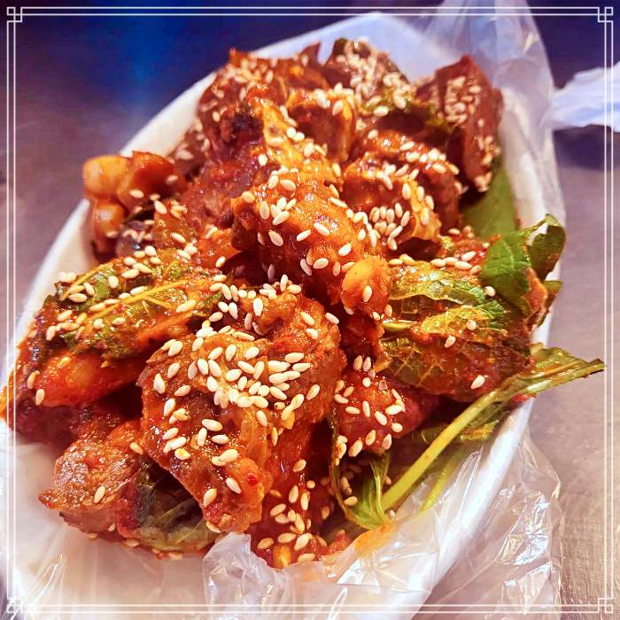 종로 5가, 광장시장 맛집 대창 순대, 허파 볶음