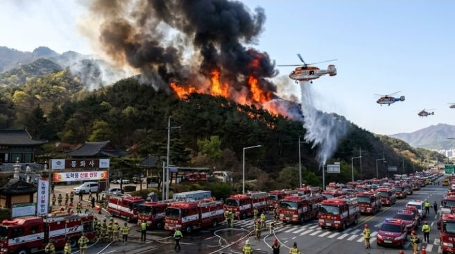 대구 팔공산 산불