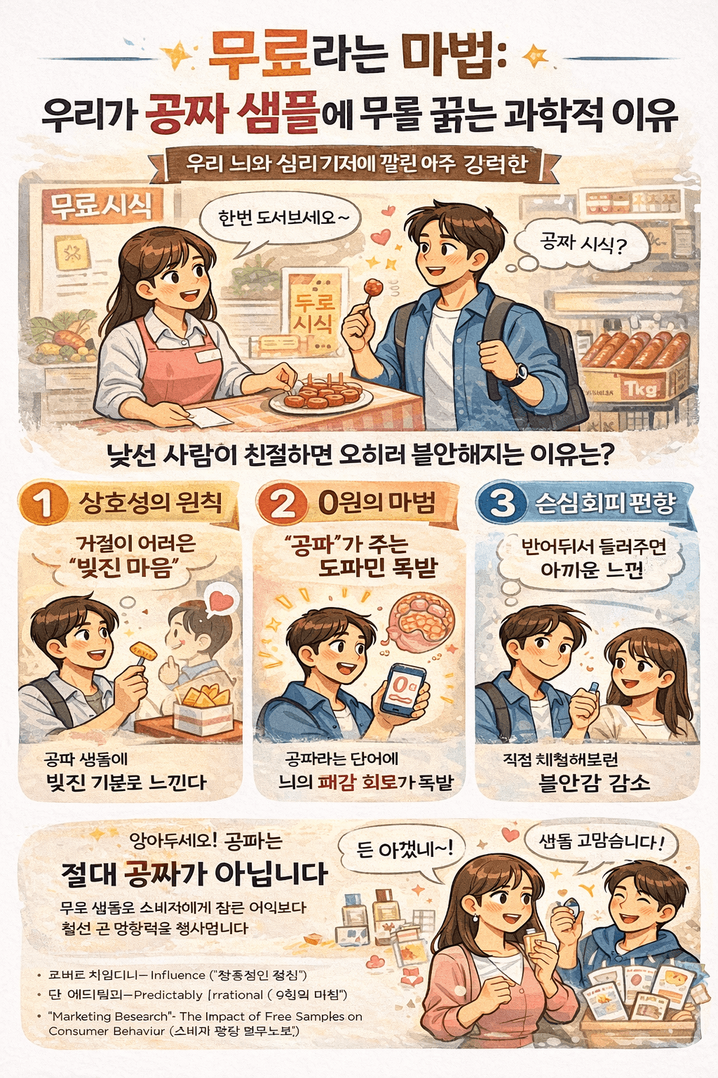 왜 우리는 공짜에 약할까 무료 샘플의 심리학적 비밀