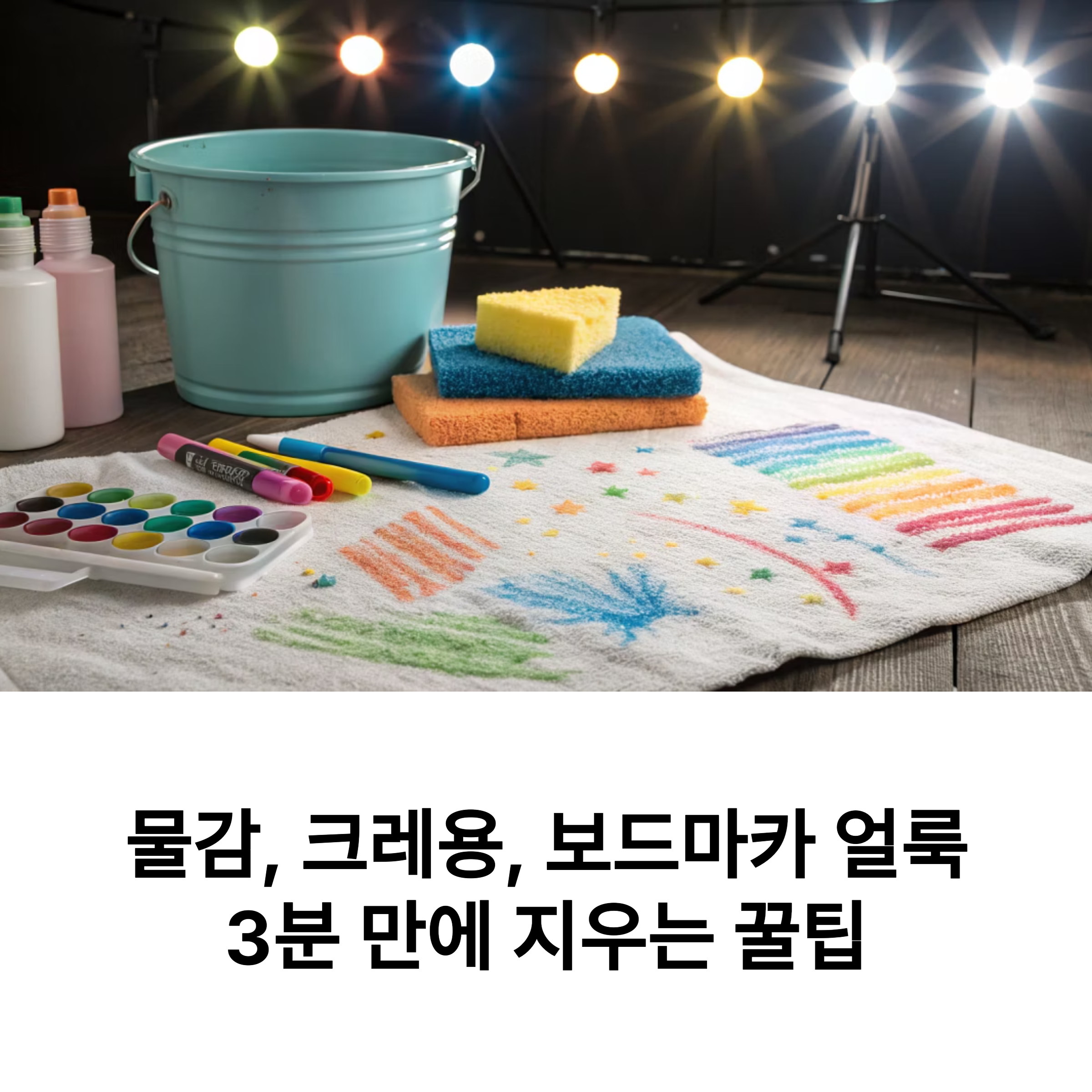 얼룩 3분 만에 지우는 꿀팁