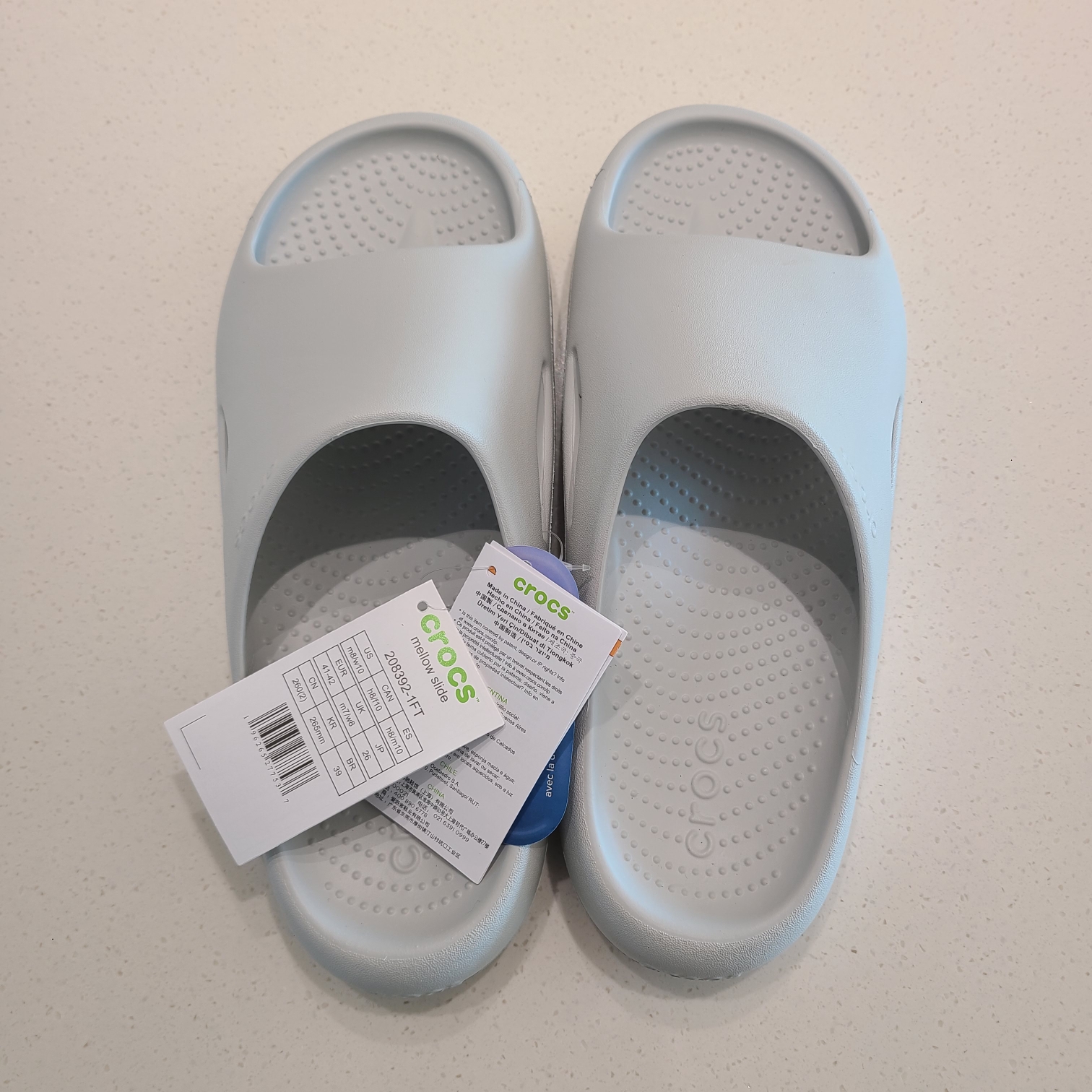 크록스슬리퍼-멜로우리커버리슬라이드-남자슬리퍼-전면사진