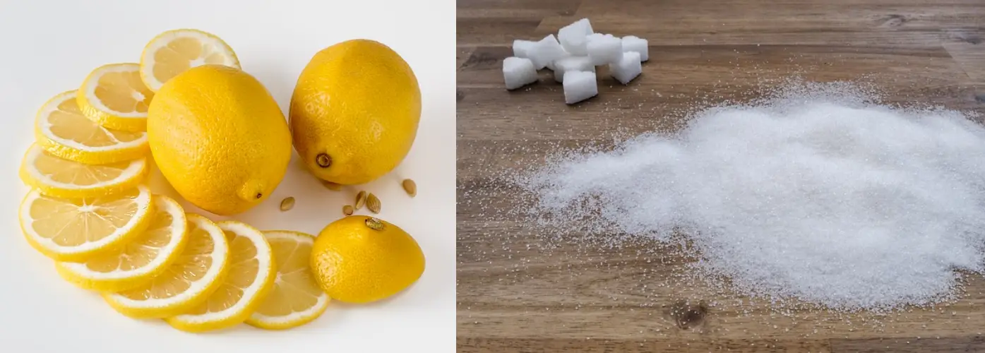 레몬과 설탕 사진