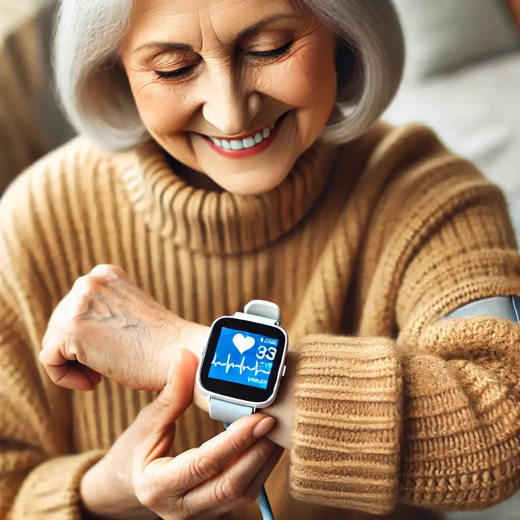 할머니 혈압 수치 실시간 측정