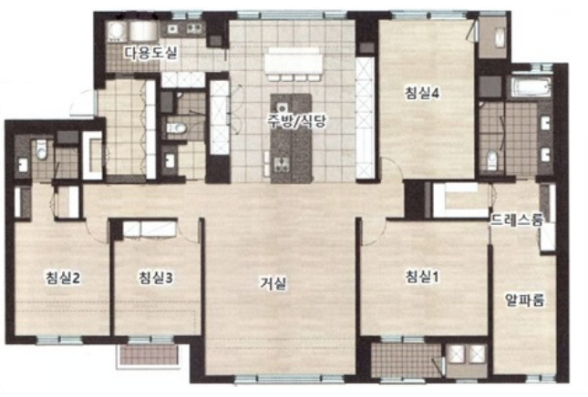 래미안 원펜타스 191㎡ 평면도