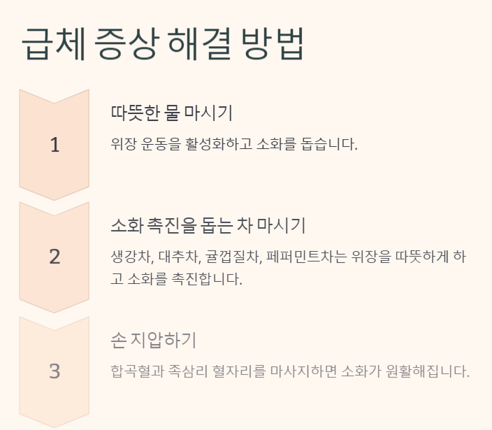급체 증상