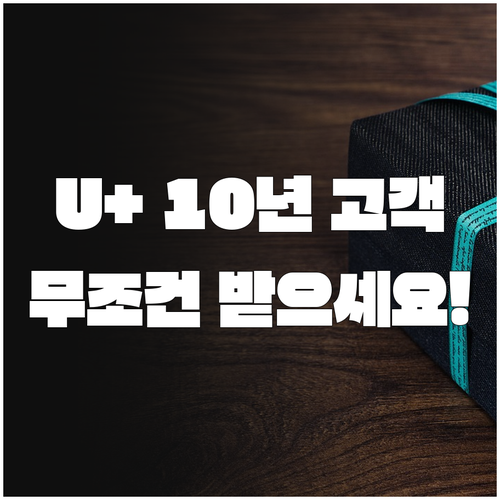 유플러스 10년 이상 장기 고객을 위..