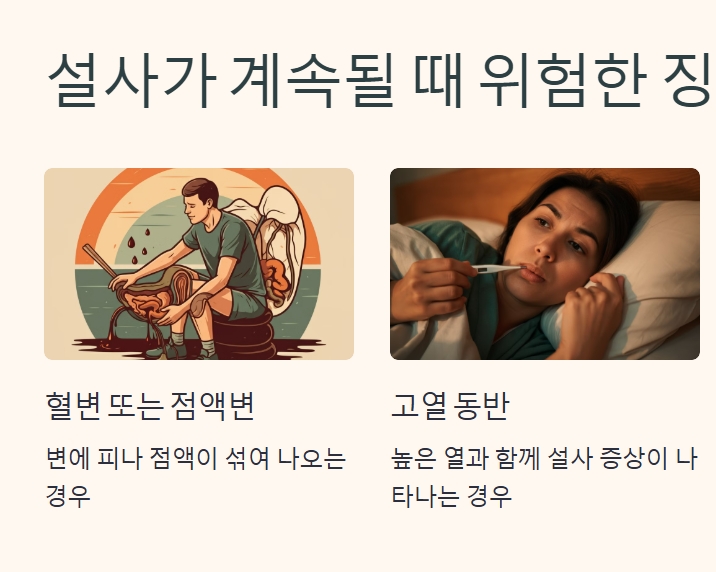 설사가 계속될때 원인