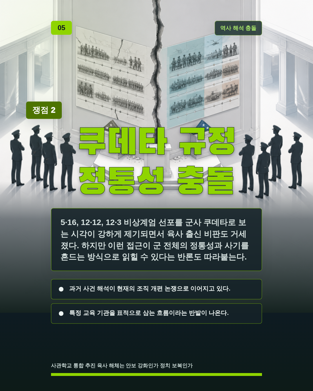 쿠데타 규정 정통성 충돌