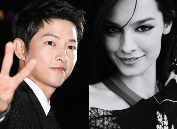 송중기와 케이티 루이스 사운더스