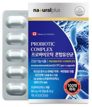 내츄럴플러스 프로바이오틱 혼합유산균, 60정, 1개