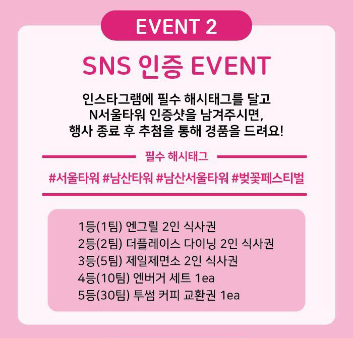 N서울타워 벚꽃 페스티벌 Blossom Tower