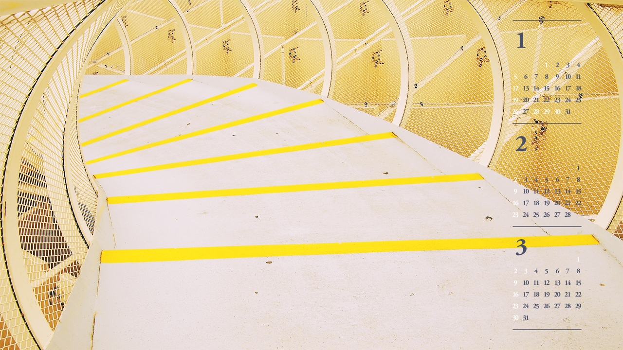 08 노란색 구조물 B - 2025년2월 노트북배경화면