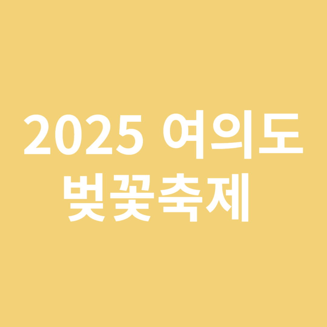 여의도 벚꽃축제