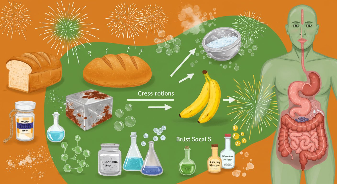 일상 속 화학 반응 예시 10가지, 빵이 부풀고 과일이 익는 이유는