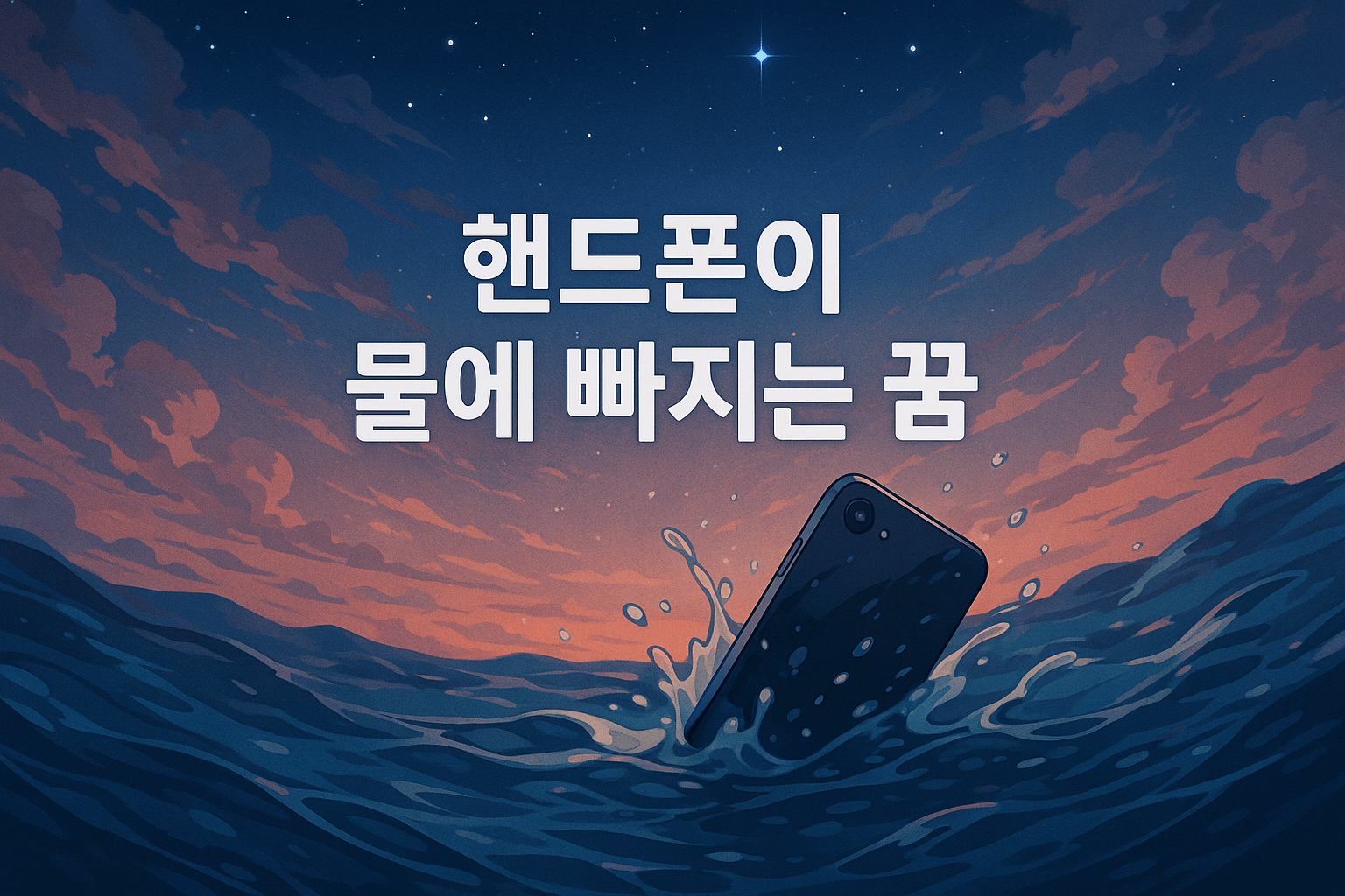 핸드폰이 물에 빠지는 꿈