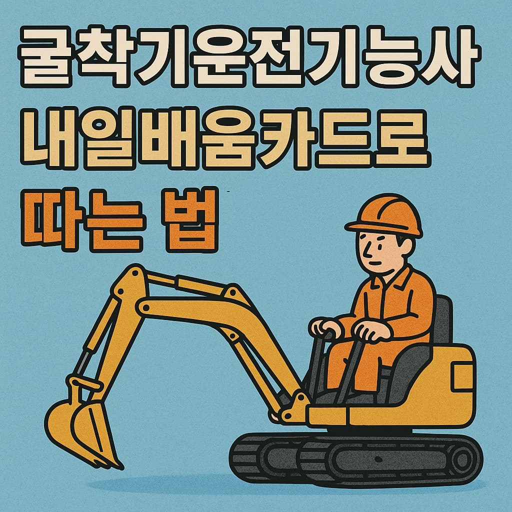 굴착기운전기능사 자격증, 내일배움카드로 무료로 따는 법까지 총정리!