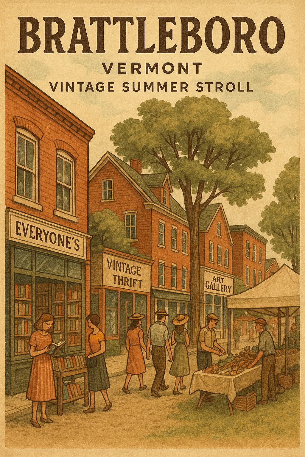 빈티지 감성 일러스트