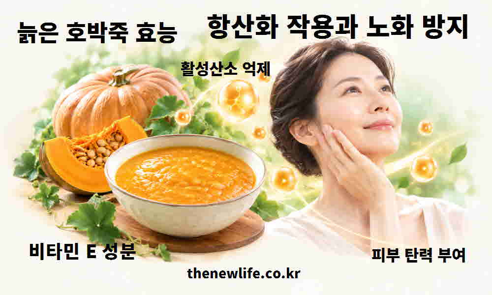 늙은 호박죽 효능 항산화 작용 노화 방지