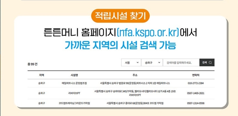 2025년 튼튼머니 적립 및 사용법- 절립시설 찾기 카드 안내문