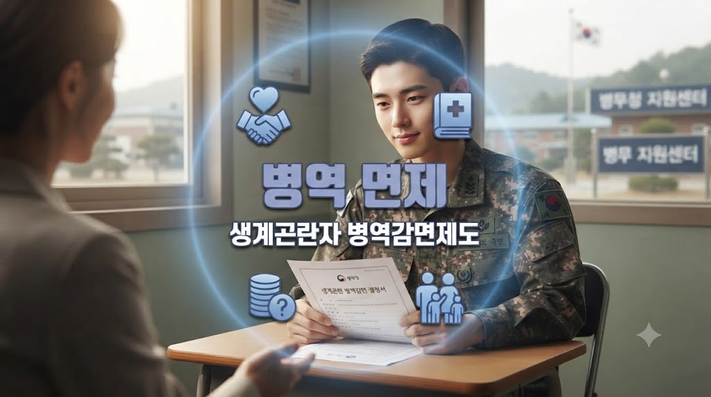 병역 면제받는 생계곤란자 청년