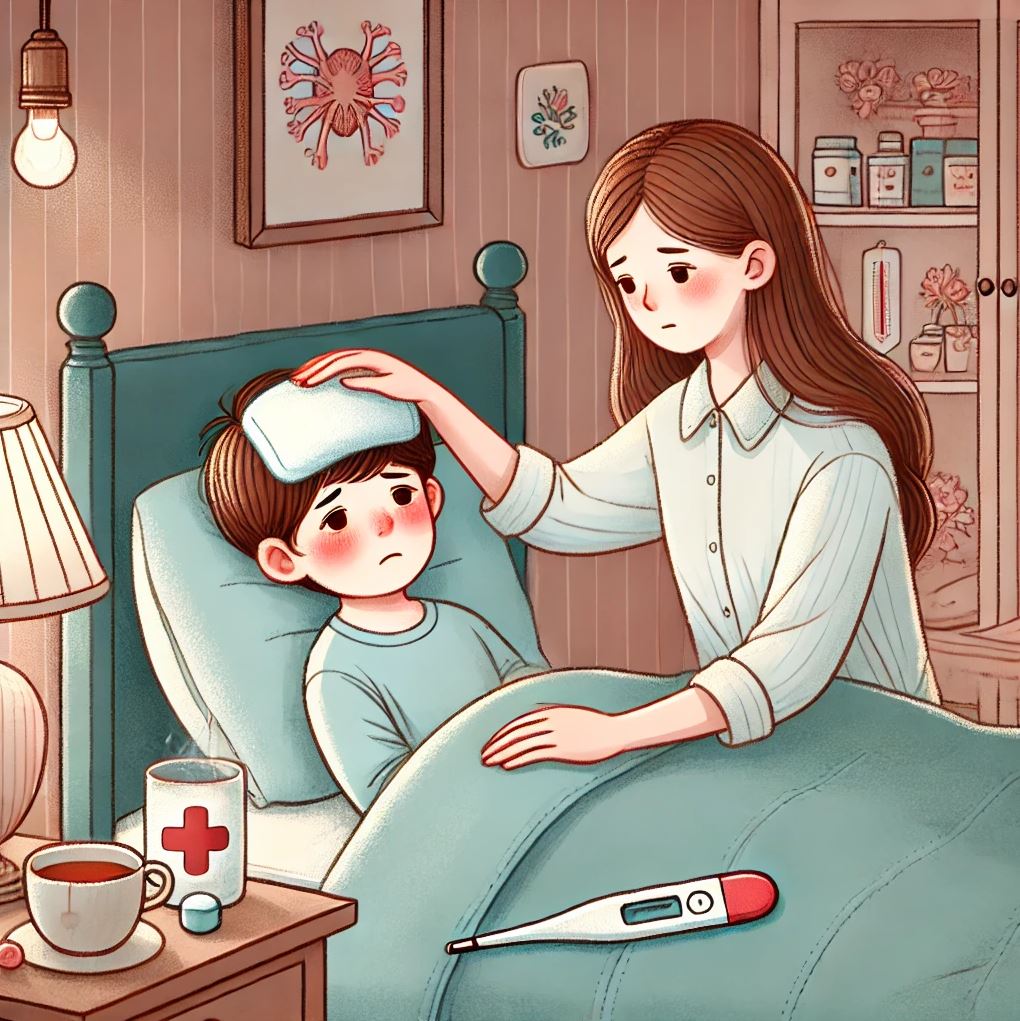 유아 고열 관련 이미지