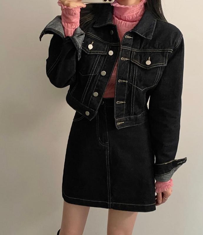 생지 데님 투피스 세트상품