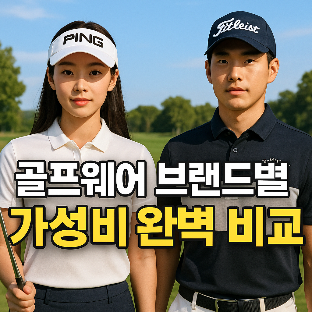 골프웨어 브랜드별 가성비 완벽 비교