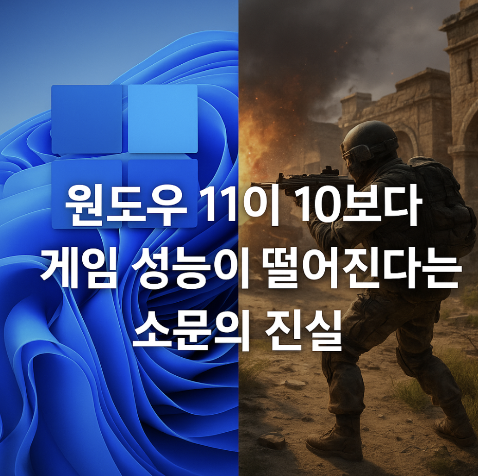 윈도우 11이 10보다 게임 성능이 떨어진다는 소문의 진실