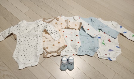 신생아배냇수트5개세트