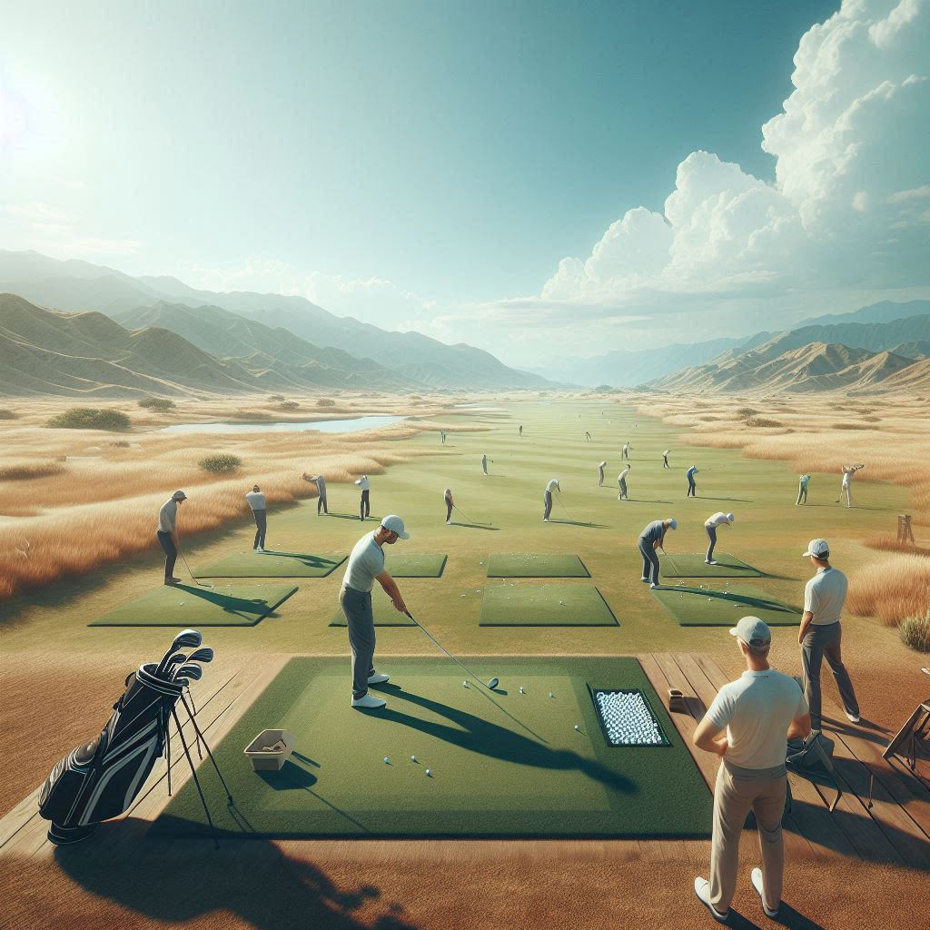 실외골프연습장 배경