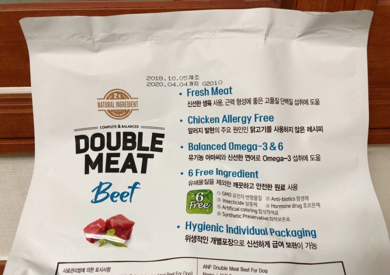 강아지사료 추천 ANF사료 더블미트 소고기 포 독
